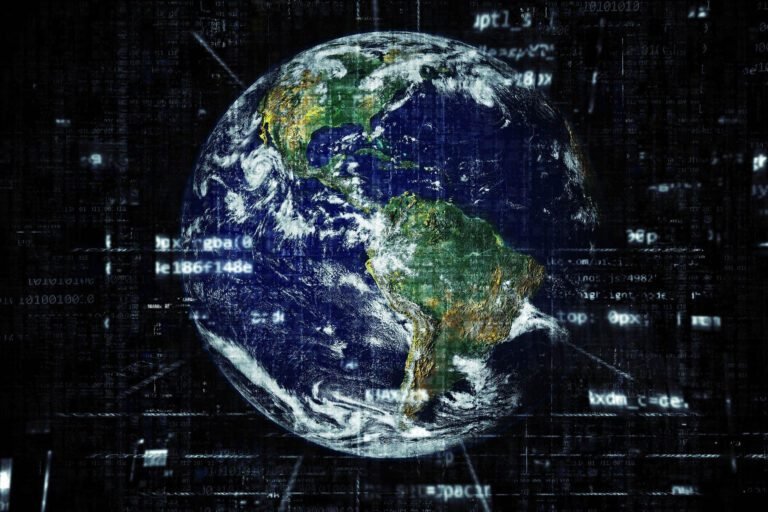 earth connected by internet. Read more on Steffi's blog at goddyarts.com