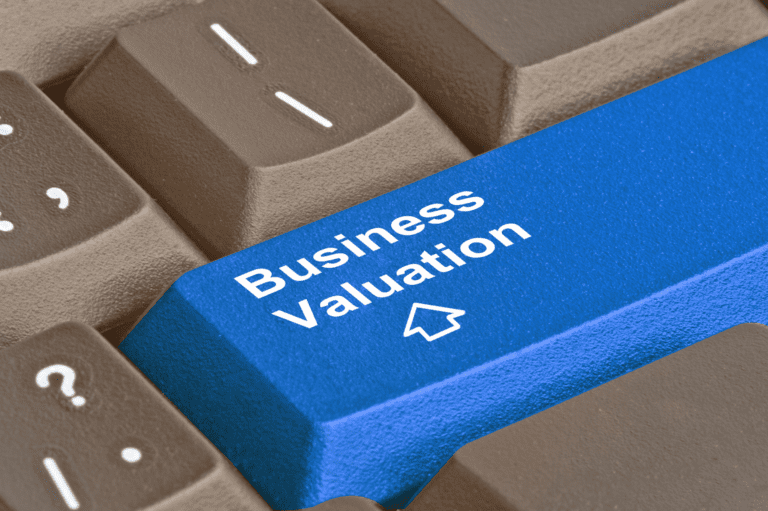 business valuation written on the return keey of a keyboard